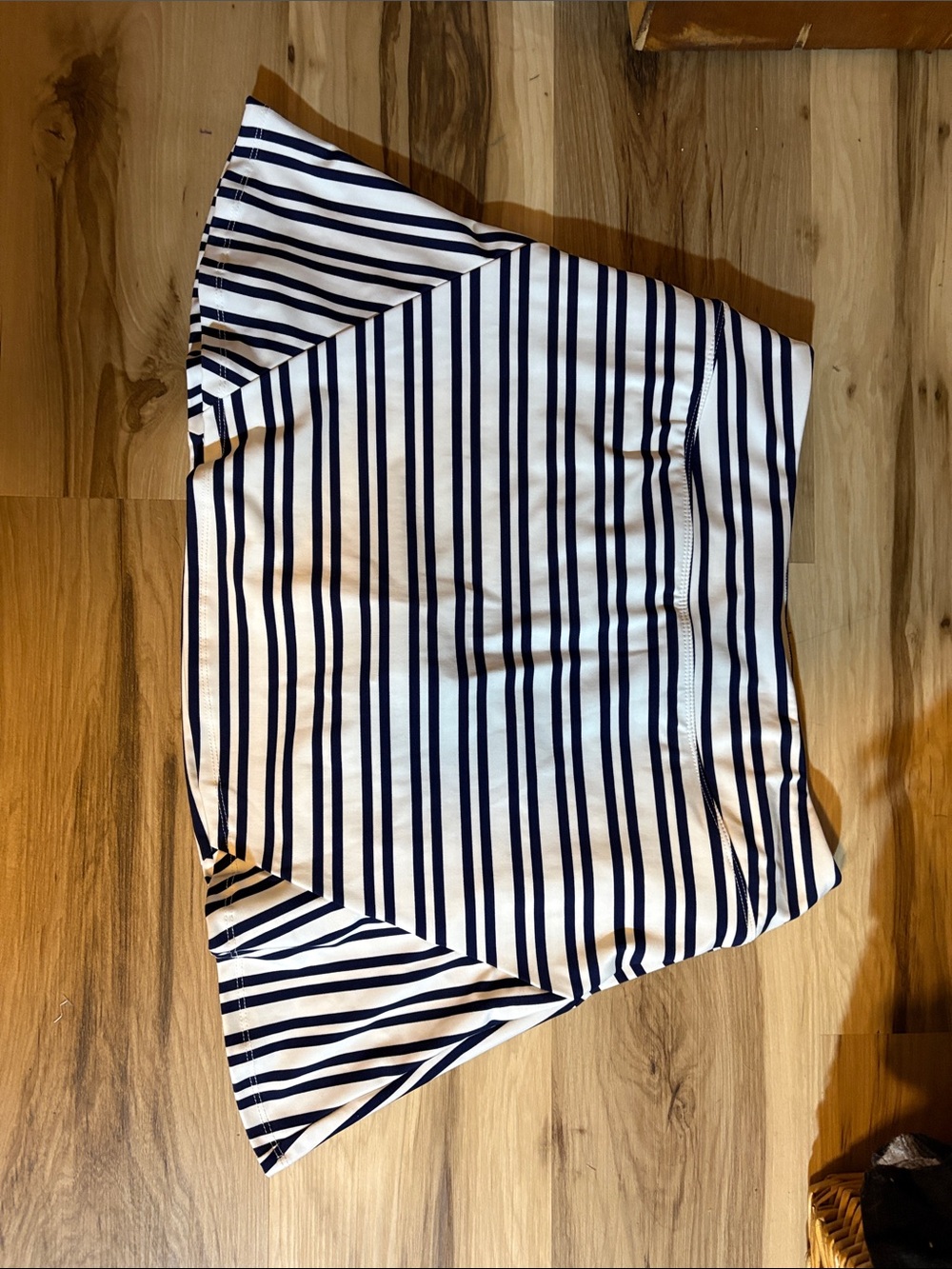 Tommy Bahama Navy and White Striped Skater Skort